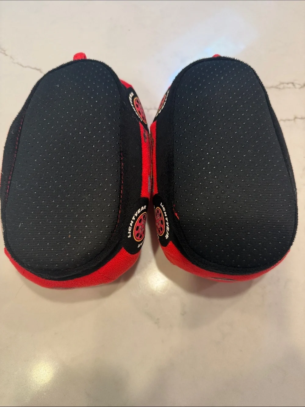 Rust-eze Lightning McQueen Plush Slippers - Red